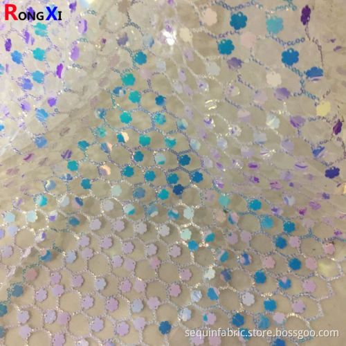 New Design fancy Sequin Fabric Gold
